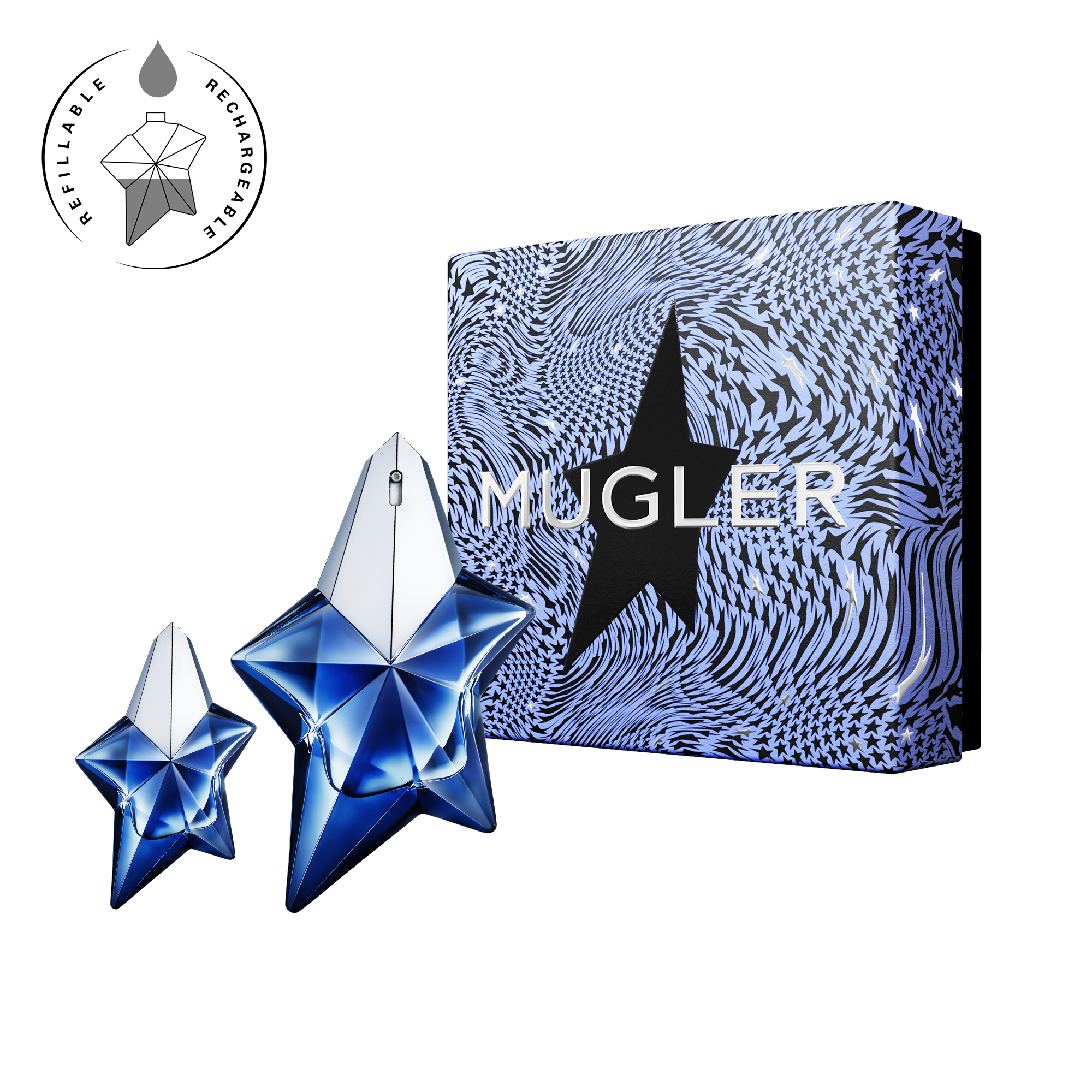 Get your Angel Elixir Eau De Parfum Duo with 5 ml Mugler gift set