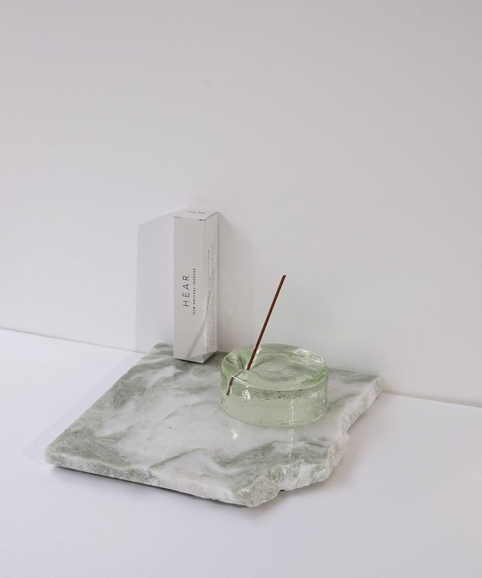 wa/ter】INCENSE STAND 90φ -light yellow green – ISOLATION JEWELRY