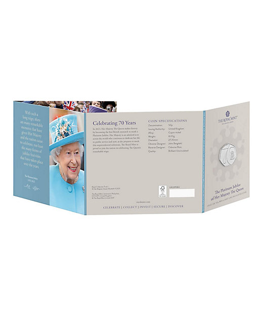 ☆エリザベス女王プラチナジュビリー記念50ペンス白銅貨 | ROYALMINT