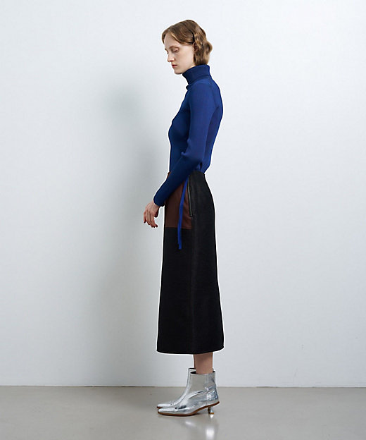 カラーブロックスカート | LANVIN en Bleu (Women)/ランバン オン