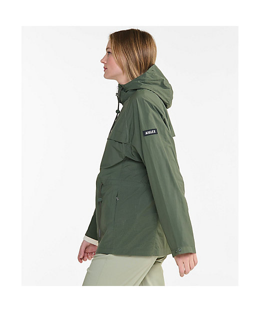 軽量 撥水 UVカット パッカブル ライトウェイトフーデッドナイロン