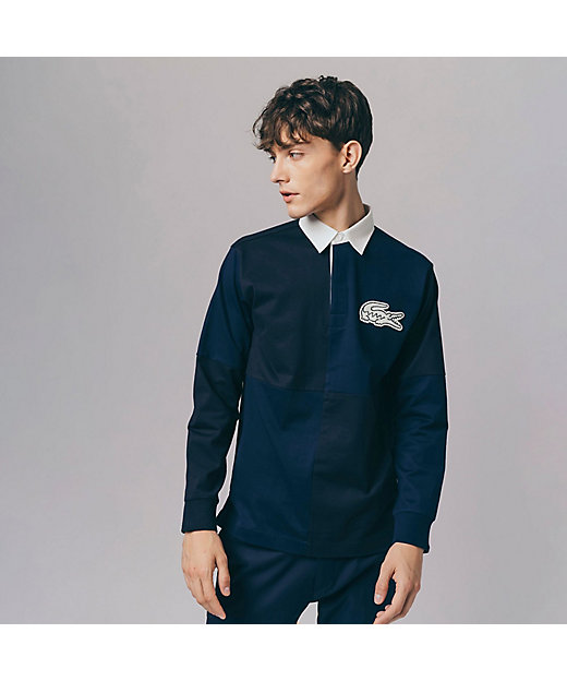 カラーブロックラガーシャツ | LACOSTE/ラコステ | 三越伊勢丹