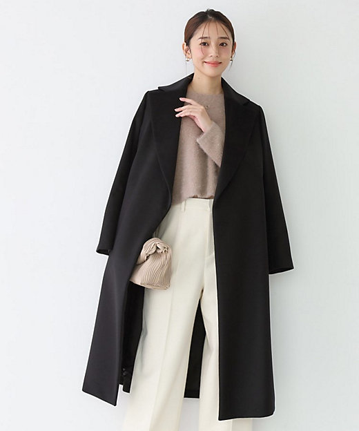 カシミヤ100％／日本製】ロングガウンコート（2002528918