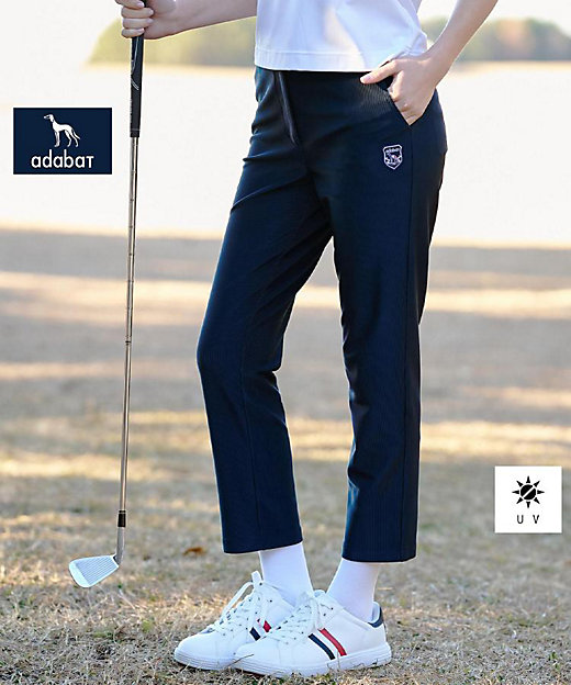 ADABAT NAVY】ロイカコードテーパードパンツ