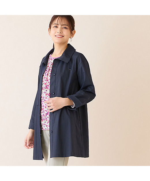 ステンカラーストレッチコート（12102611） | LOBJIE (Women