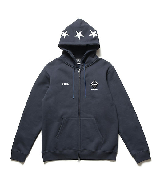 フーディ STAR LOGO ZIP UP SWEAT HOODIE