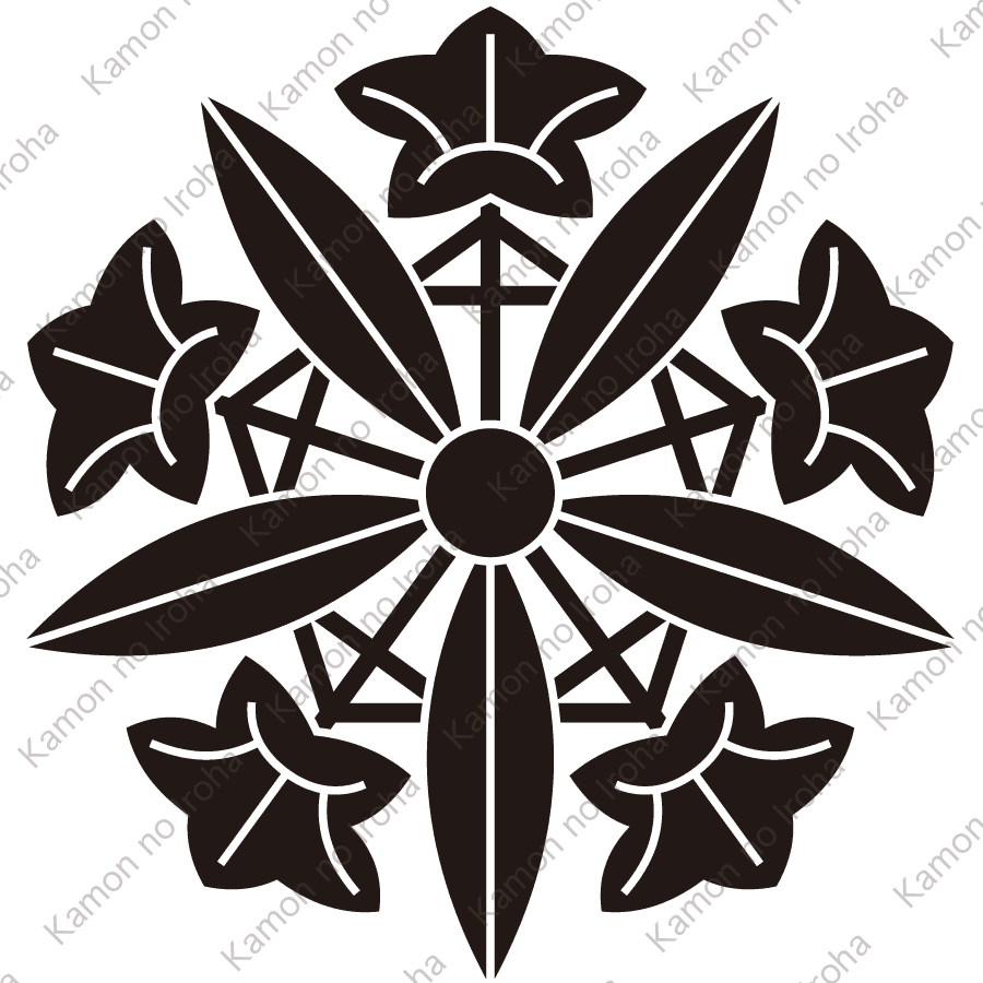 久我竜胆車紋（こがりんどうぐるま）：家紋のいろは