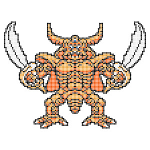 ドラゴンクエストIV 導かれし者たち デスピサロのアイロンビーズ図案