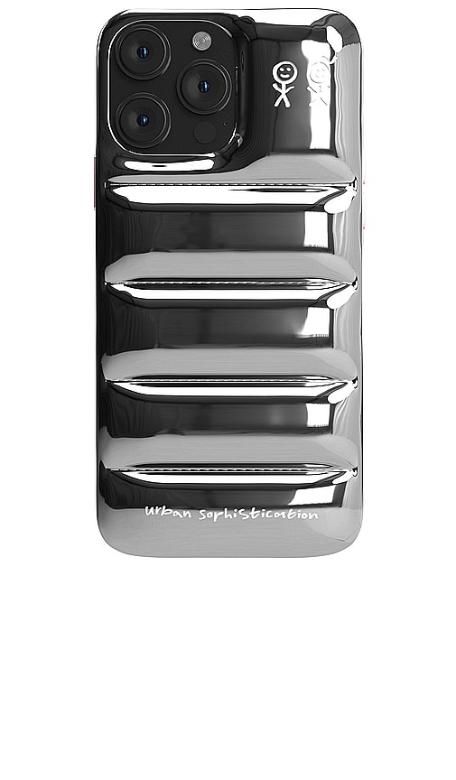 Urban Sophistication IPHONE 15 PRO MAX パッファーケース - Silver