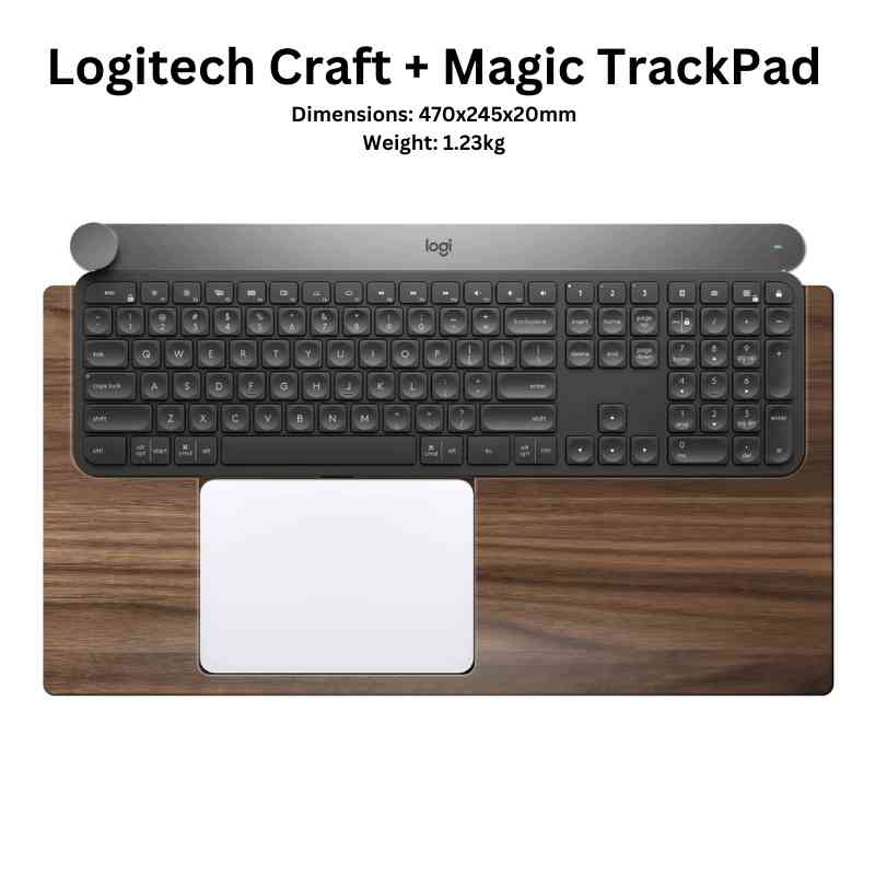 Logitech MX Keyboard Tray for - Magic TrackPad and Palm Rest