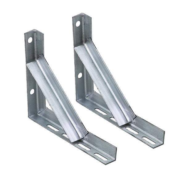L字型ブラケット 2個セット ネジ付き 約W247×D200×H28mm アイアン