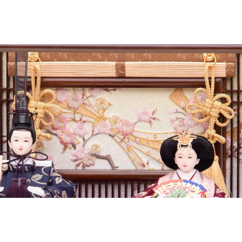 雛人形 平安豊久 ひな人形 ケース飾り 親王飾り 大原 芥子親王揃