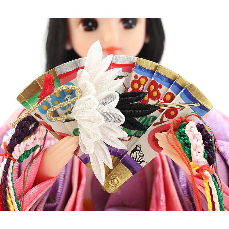 久月 雛人形 特選 リカちゃん 立ち雛 (紫) シリアル入 【リカちゃん