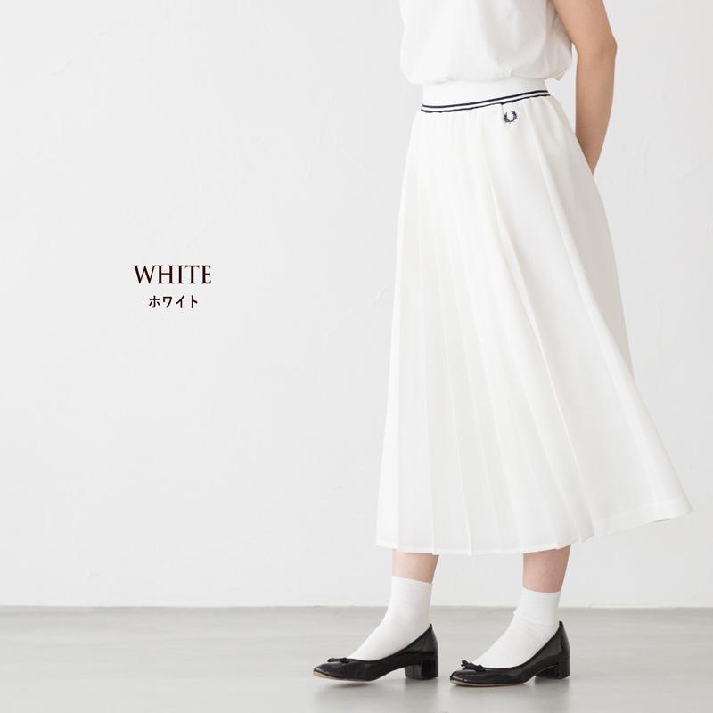 FRED PERRY（フレッドペリー） ティップド プリーツ スカート FRED