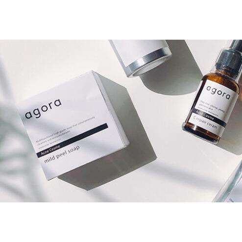 ピーリング石鹸 洗顔石鹸 agora ニキビ マイルド ピーリング ソープ