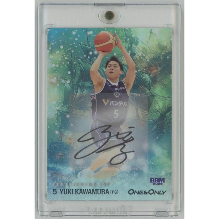 3/5!! 河村勇輝 2024 BBM ONE & ONLY ホロ版 直筆サインカード 横浜