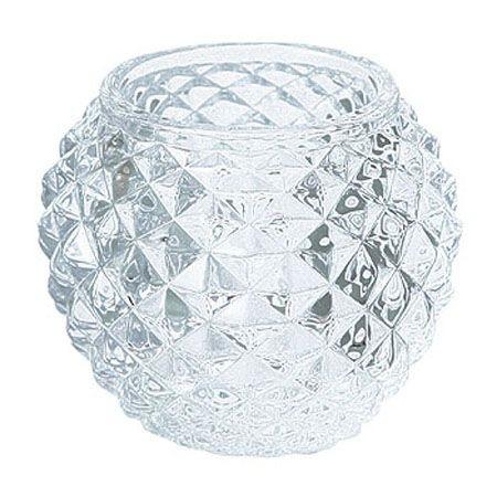 キャンドルホルダー キャンドルグラス ガラス製 ダイヤモンドボール