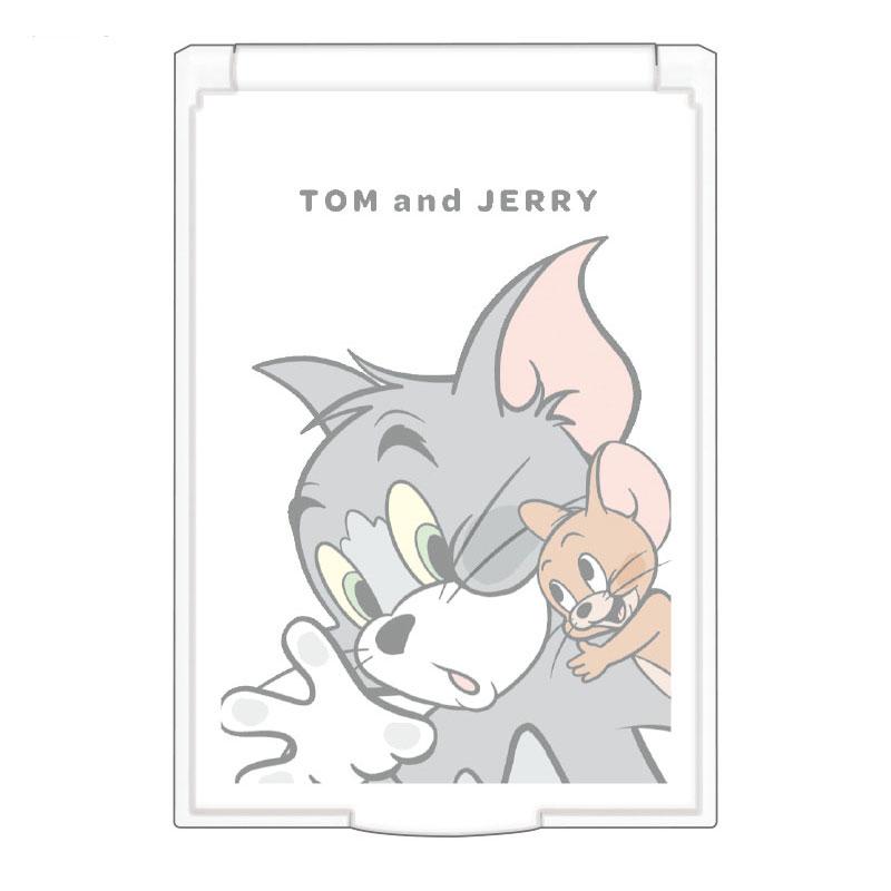 トムとジェリー クリアミラー 手鏡 ハンドミラー 折りたたみミラー
