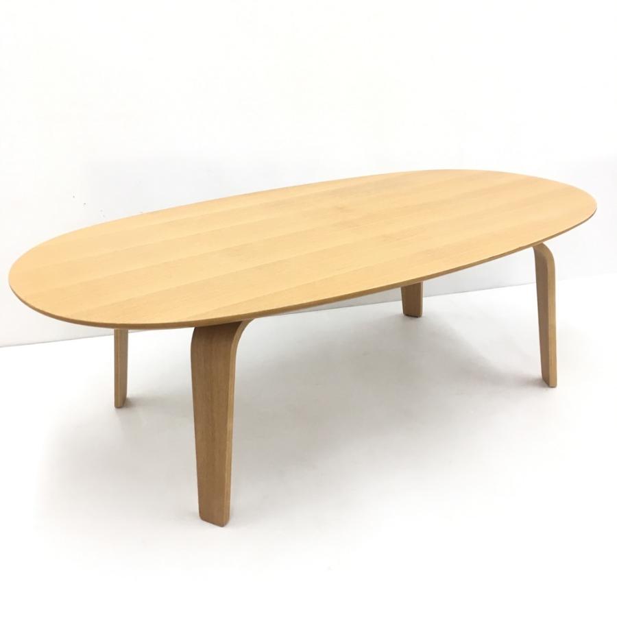 無印良品（MUJI） 中古 人気 プライウッド アッシュ オーバルロー