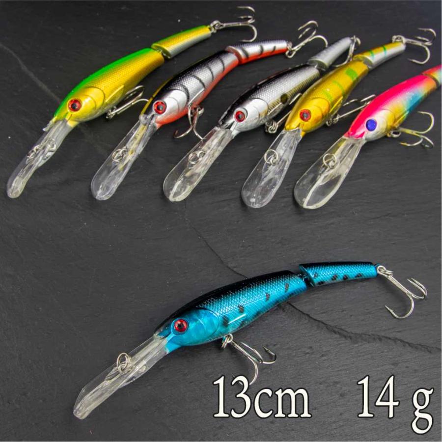 ジョイント ミノー ルアー 14g 13cm シーバス バス 青物 シイラ