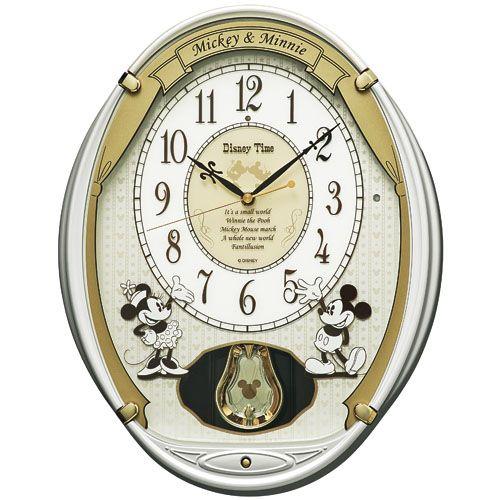 からくり時計 壁掛け時計 メロディー時計 ディズニータイム FW567W