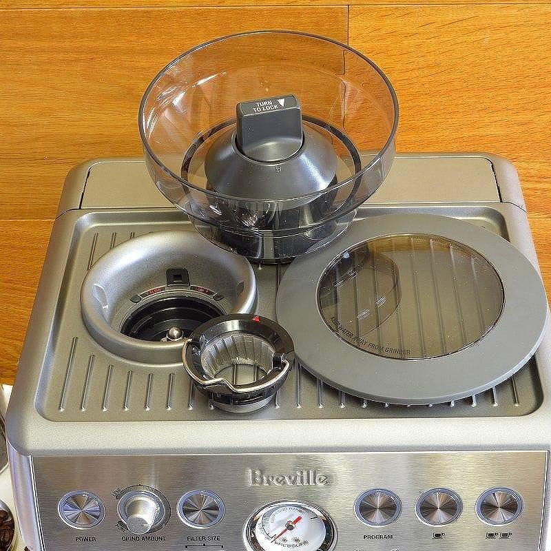 家庭用 エスプレッソマシン ブレビル社 豆挽き付 シングルボイラー
