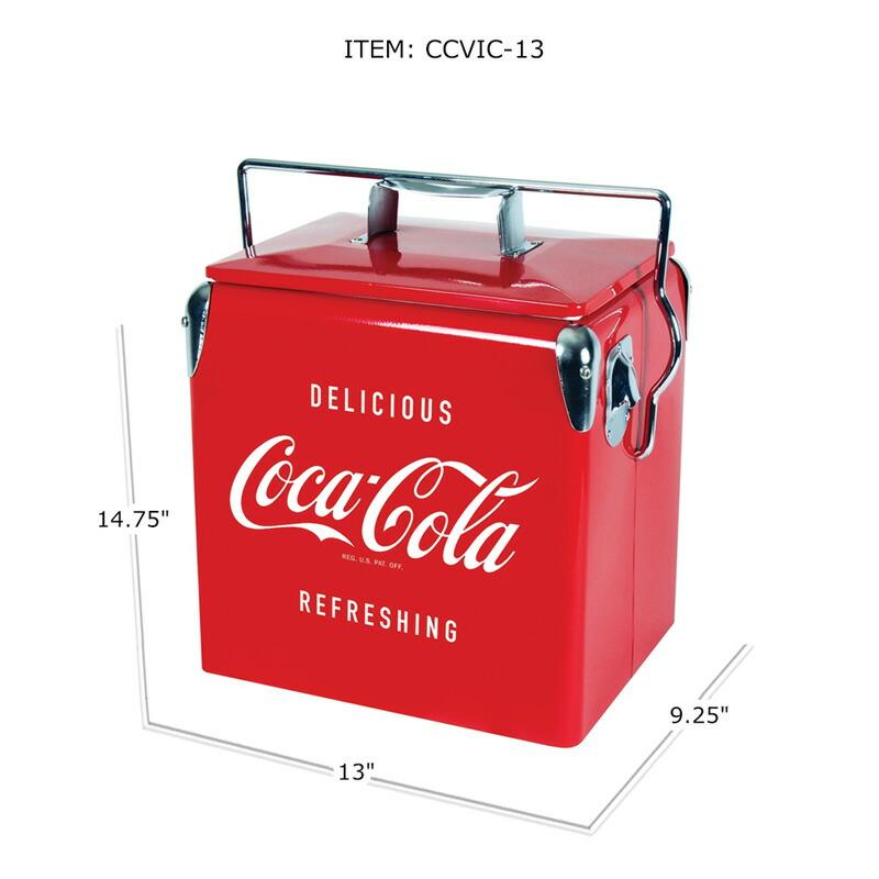 コカコーラ クーラーボックス 最大18缶 13L レトロ Coca Cola Vintage