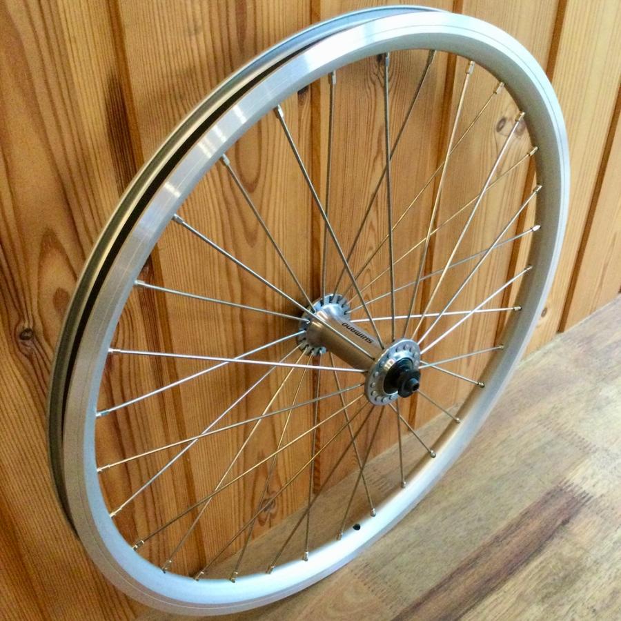 Wheel ホイール 前後セット 車輪 20インチ (406) 10/11段用 シルバー