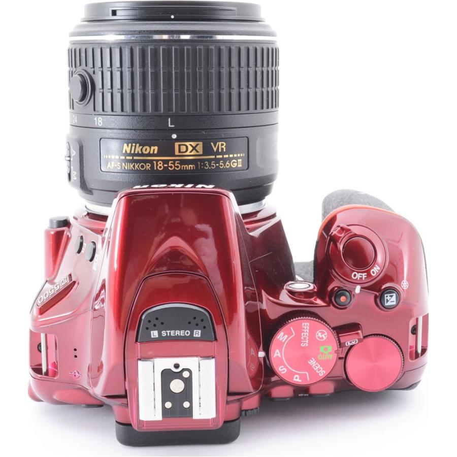 D5000 一眼レフカメラ 中古 Wi-Fi Nikon ニコン D5500 レッド 18-55mm