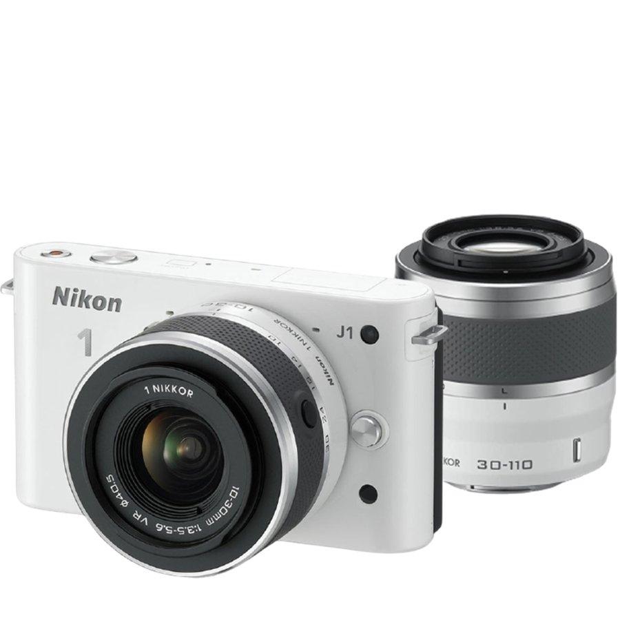 Nikon 1 J ニコン J1 ダブルズームキット ホワイト ミラーレス カメラ