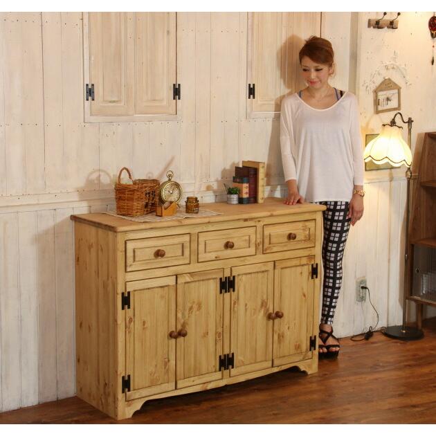 カントリー家具キャビネット ナチュラルカントリー 北欧家具 パイン