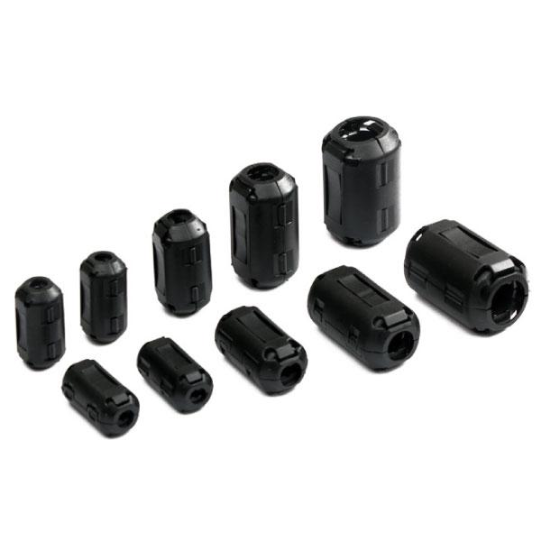 フェライトコア 10個セット ノイズ フィルター 吸収 電源 ケーブル