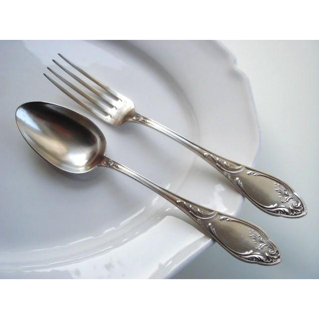 カトラリー シルバープレイト LXV ペア フランス アンティーク 銀の