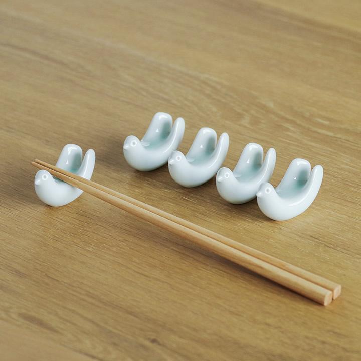 箸置き セット 白山陶器 とり型 はしおき 5個セット ギフトボックス