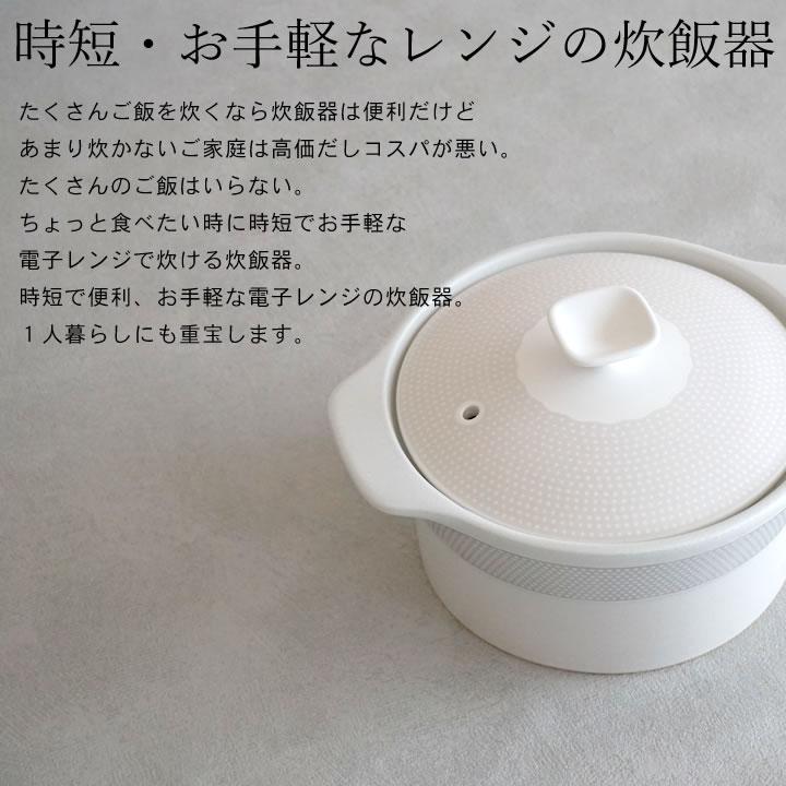 土鍋 炊飯 2合 炊飯土鍋 ごはん 炊飯用 レンジ 電子レンジ 日本製 電子