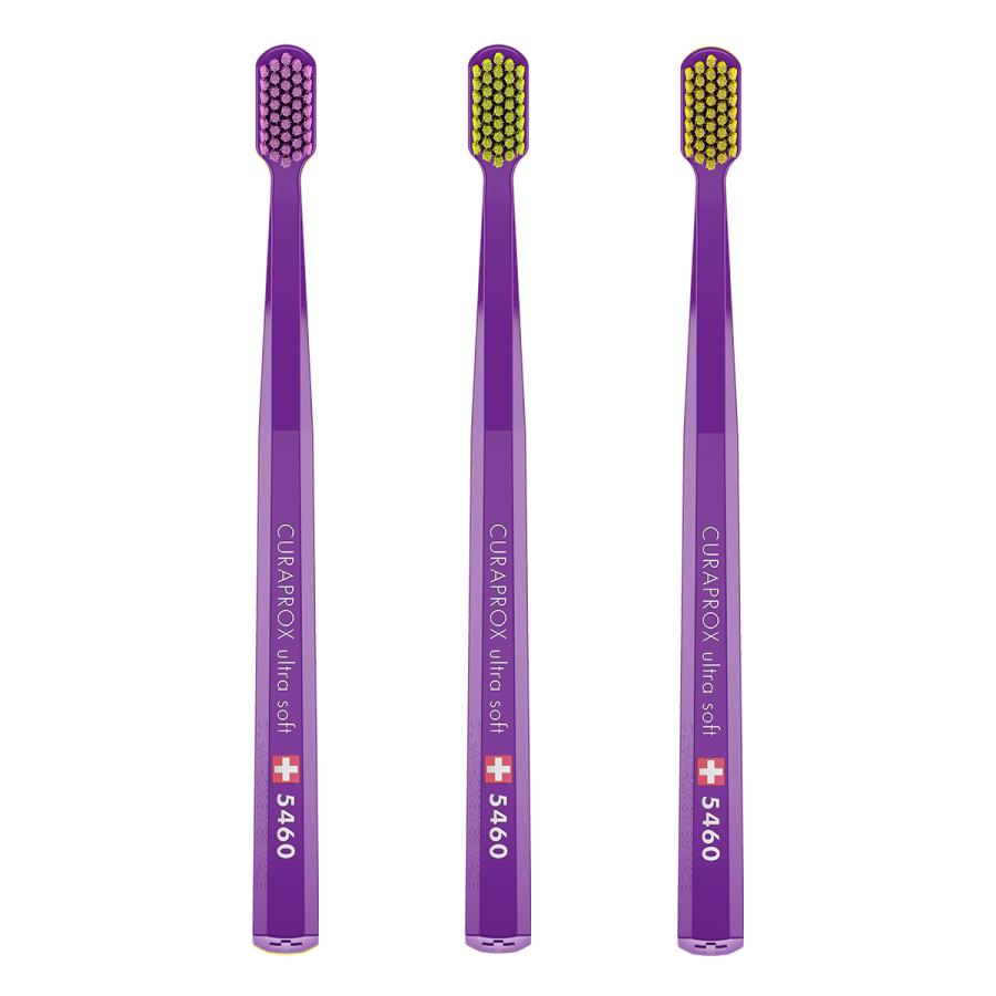 クラプロックス 歯ブラシCS5460 ハンドルカラー紫 1本 大人用 スイス製