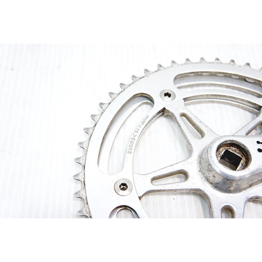 ▽▽スギノ SUGINO MIGHTY クランク 165mm 51-47T シルバー : サイクル