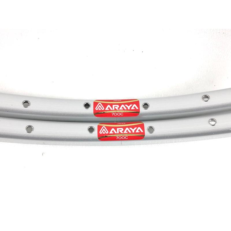 アラヤ ARAYA 赤ラベル リム2本セット 700c 36ホール クリンチャー