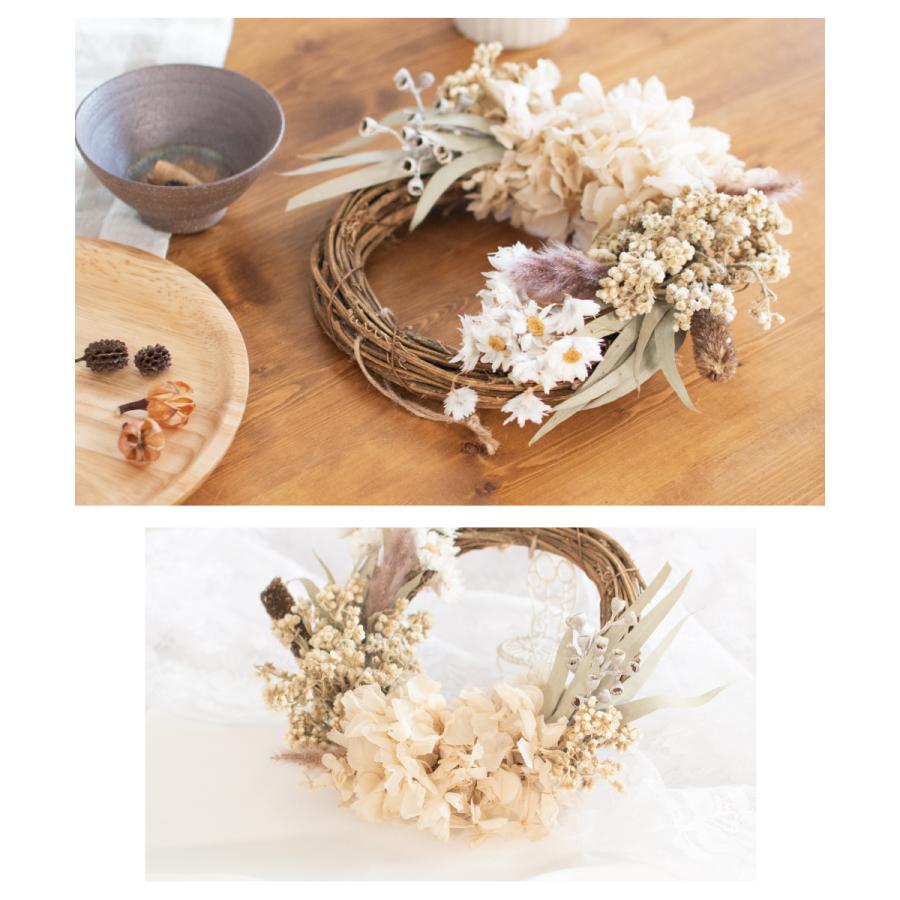 ドライフラワー リース ハーフリース プリザーブド インテリア ギフト