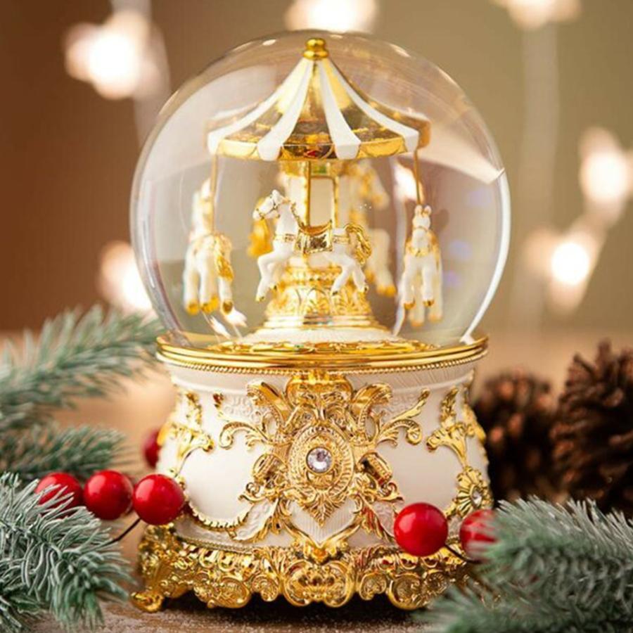 高級 スノードーム メリーゴーランド プレゼント【安心保証 送料無料