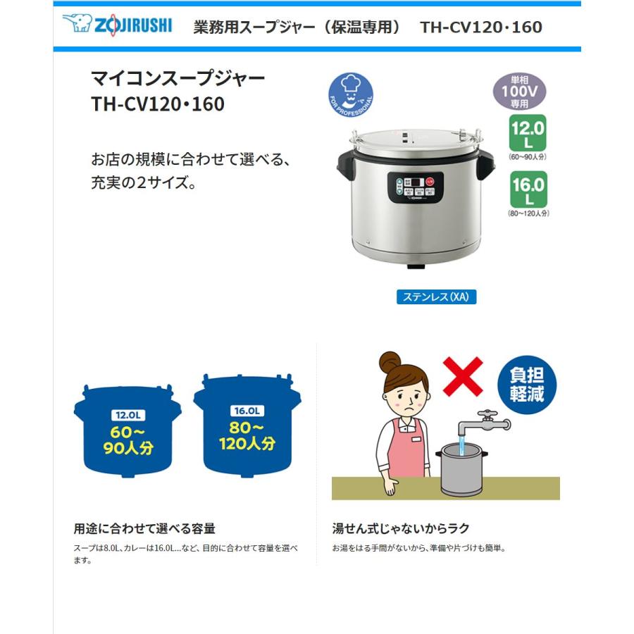象印（ZOJIRUSHI） 象印マホービン 業務用マイコンスープジャー TH