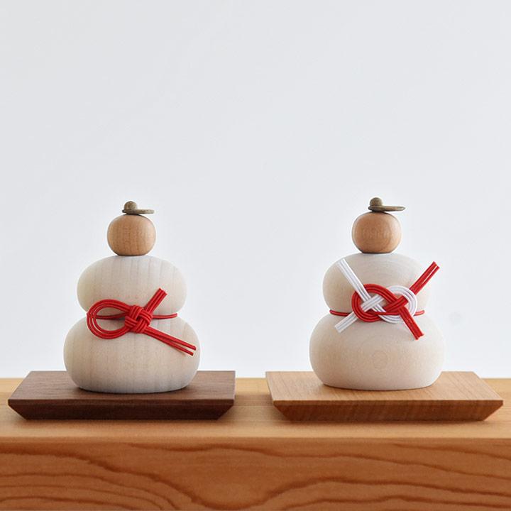 アンジェ別注】 hare 水引で結ぶ 小さな木の鏡餅 お正月 : アンジェ