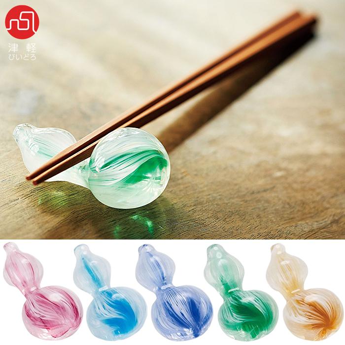 津軽びいどろ 箸置き ひょうたん アデリア 日本製 1個箱入 | おすすめ