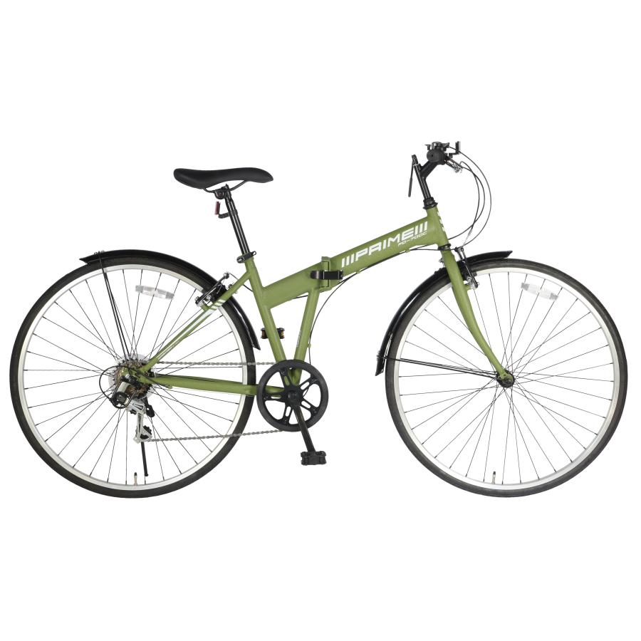 700C型 6段変速付折り畳みクロスバイク 折り畳み自転車 6sp マット