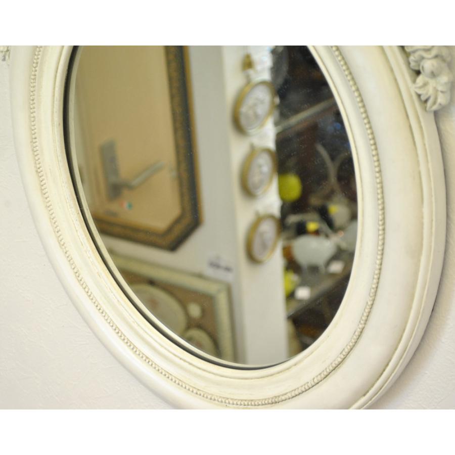 壁掛けミラー ローズリボンウォールミラー リボンバラミラー リボン