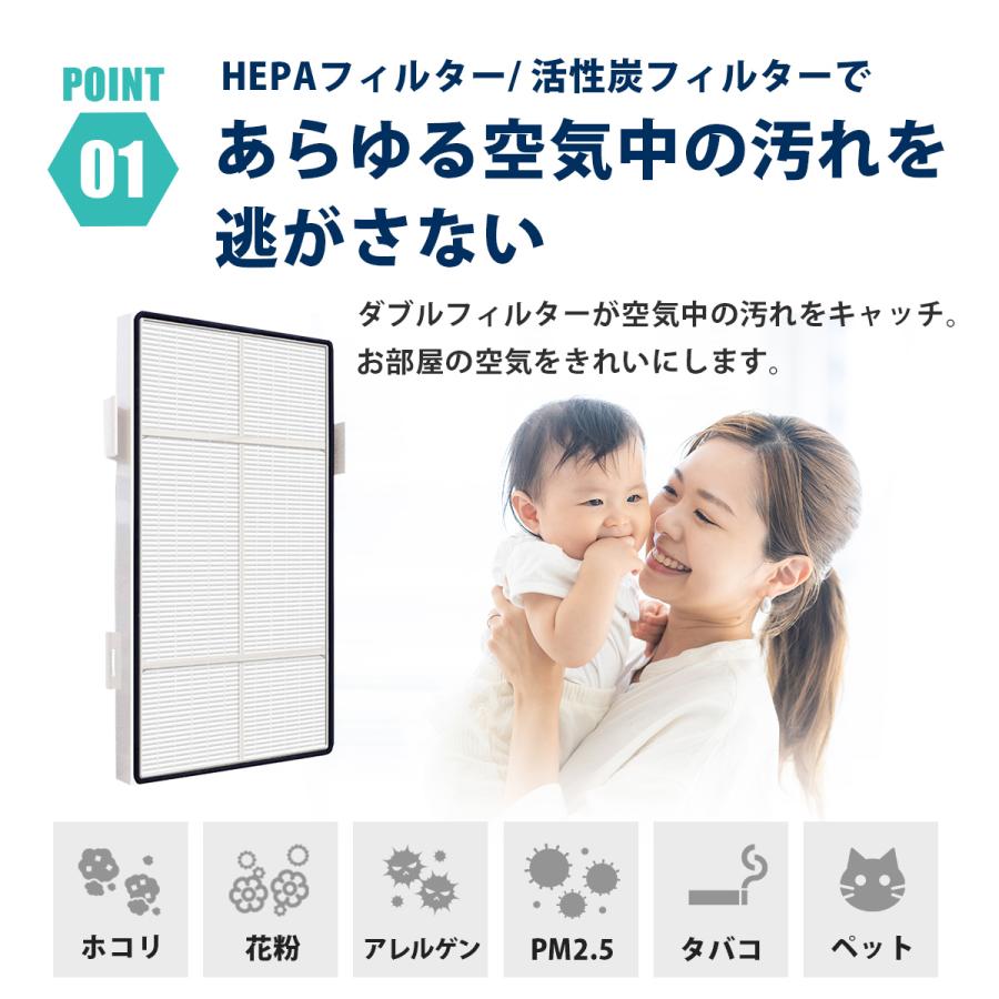 アトモスフィア 空気清浄機 S 交換用フィルター 互換品 カーボン脱臭