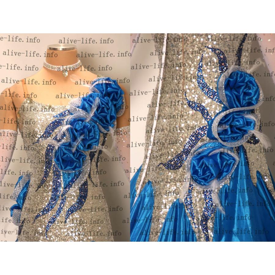 社交ダンス衣装 社交ダンスドレス モダンドレス デモ用ドレス セミ