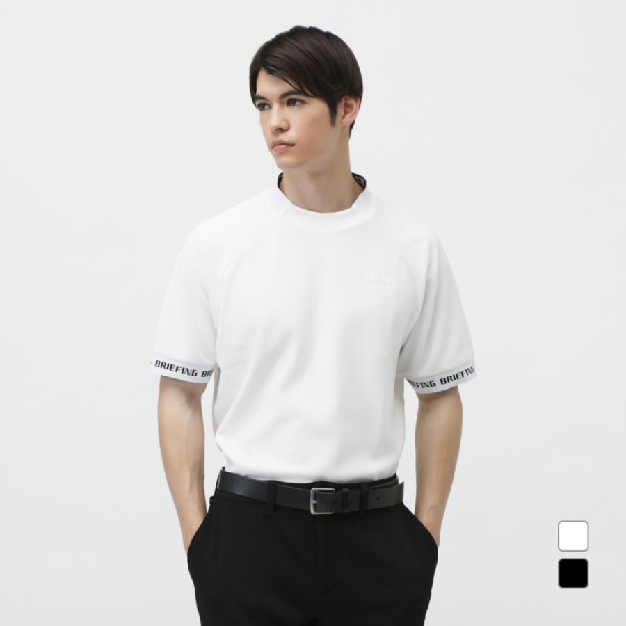 ブリーフィング ゴルフウェア 半袖シャツ 春 夏 MS NECK LOGO HIGHNECK