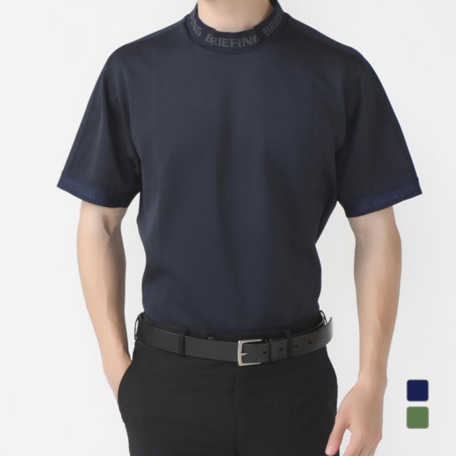 ブリーフィング ゴルフウェア 半袖シャツ 春 夏 CE MS LOGO RIB MOCK