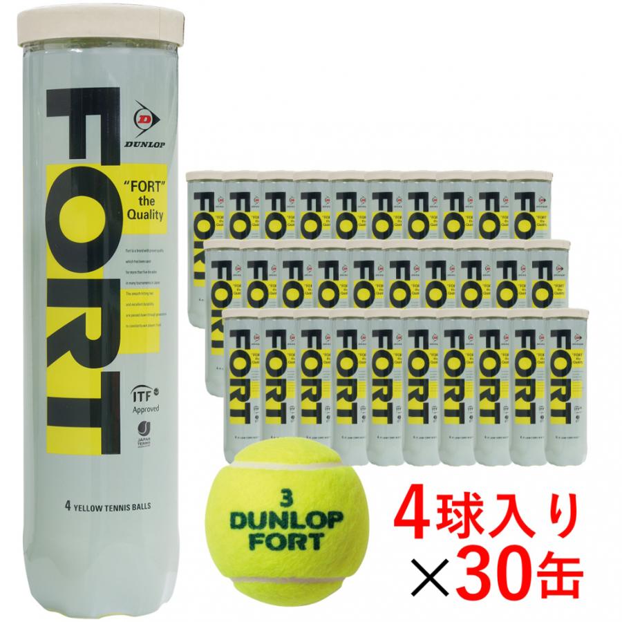 DUNLOP（ダンロップ） FORT フォート 4球×30缶 120球 DFCPEYLPT4 1箱